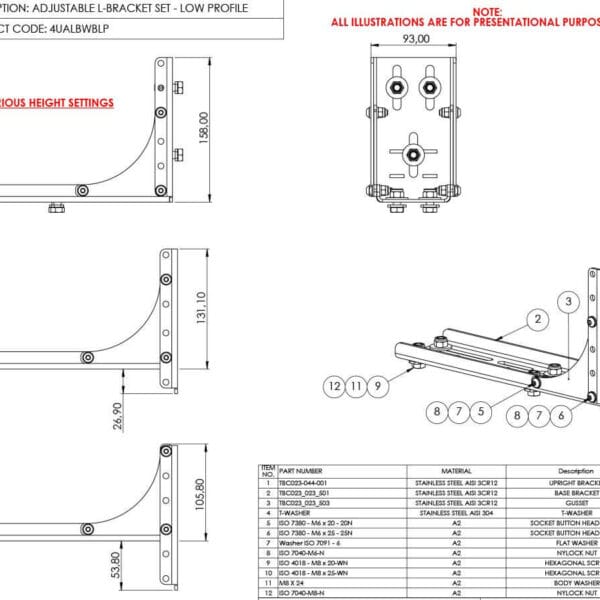 Outhouse Low Profile L-Bracket