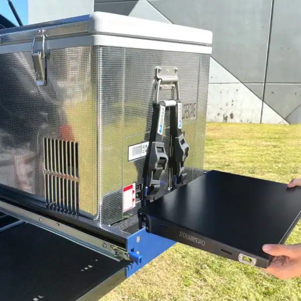 Straight Slide Clip-On Table With Cutlery Roll